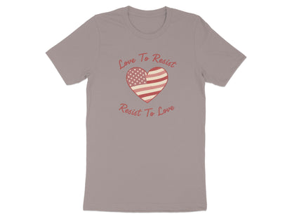 Love To Resist Resist To Love Heart Design Shirt