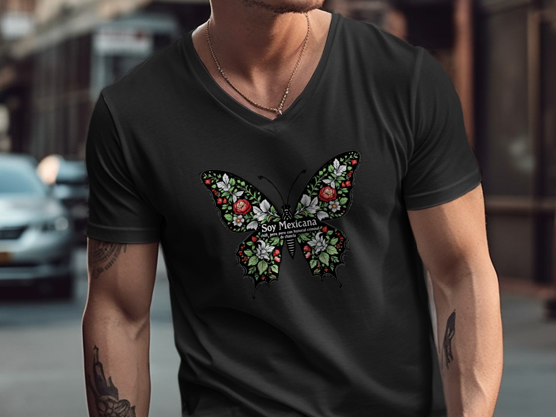 Soy Mexicana Butterfly Graphic Tee product