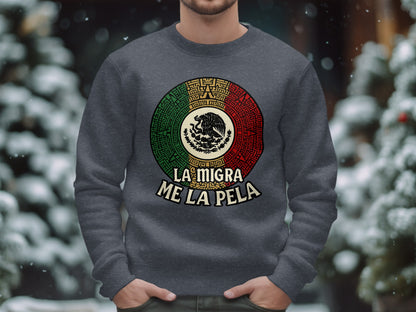 La Migra Me La Pela Stylish Graphic Sweatshirt product