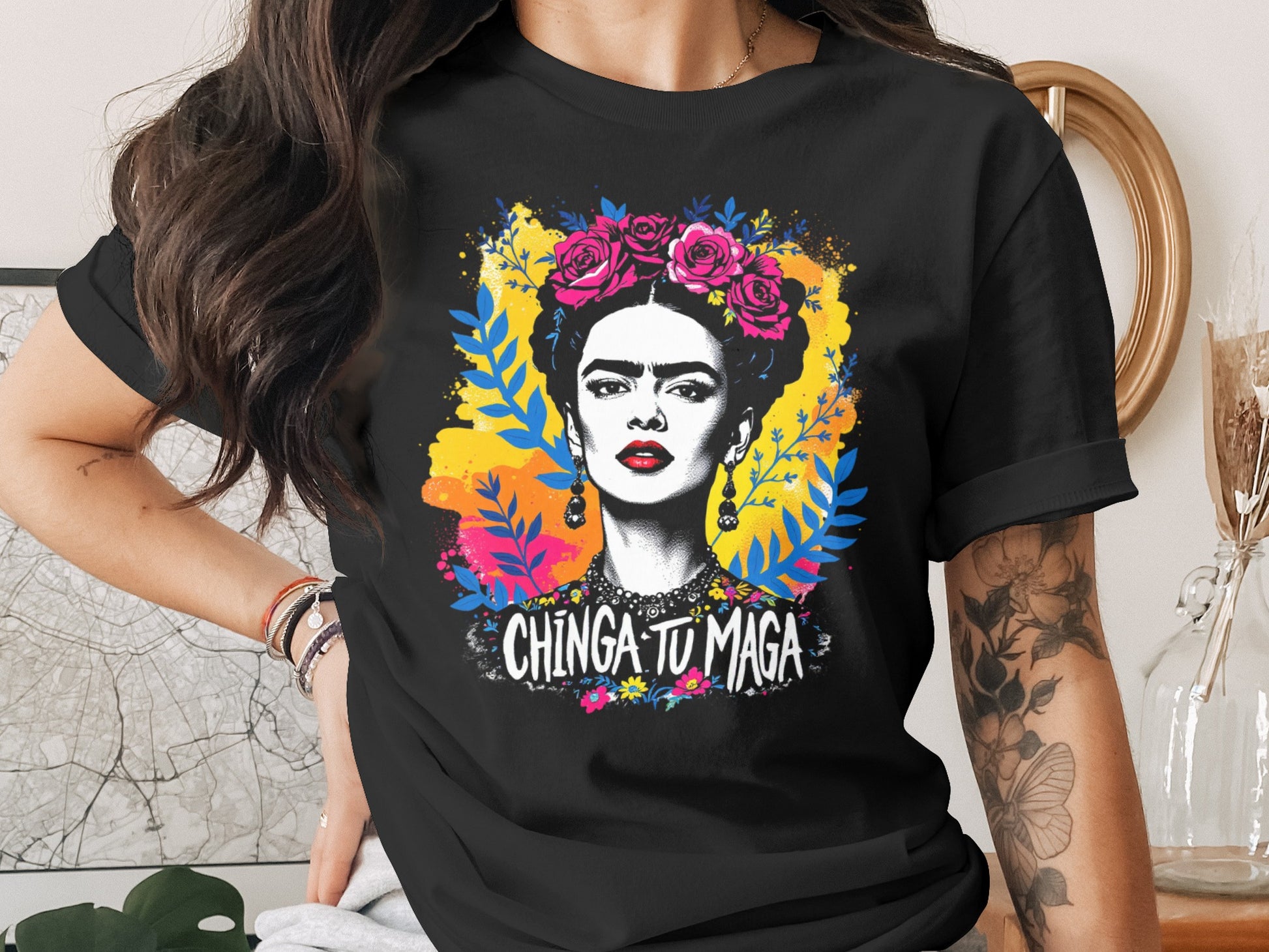 Colorful Artistic Graphic Tee Shirt Casual Wear product