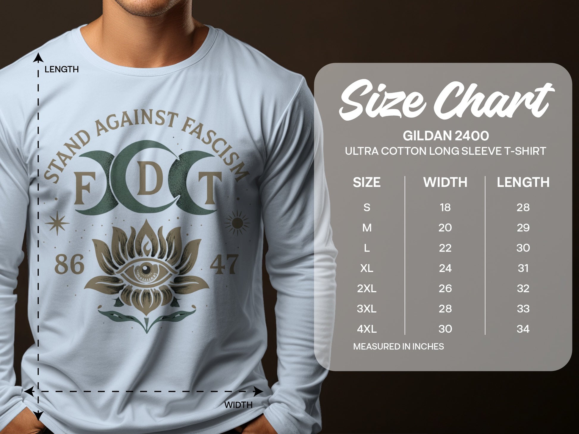 Stand Against Fascism Long Sleeve T-Shirt