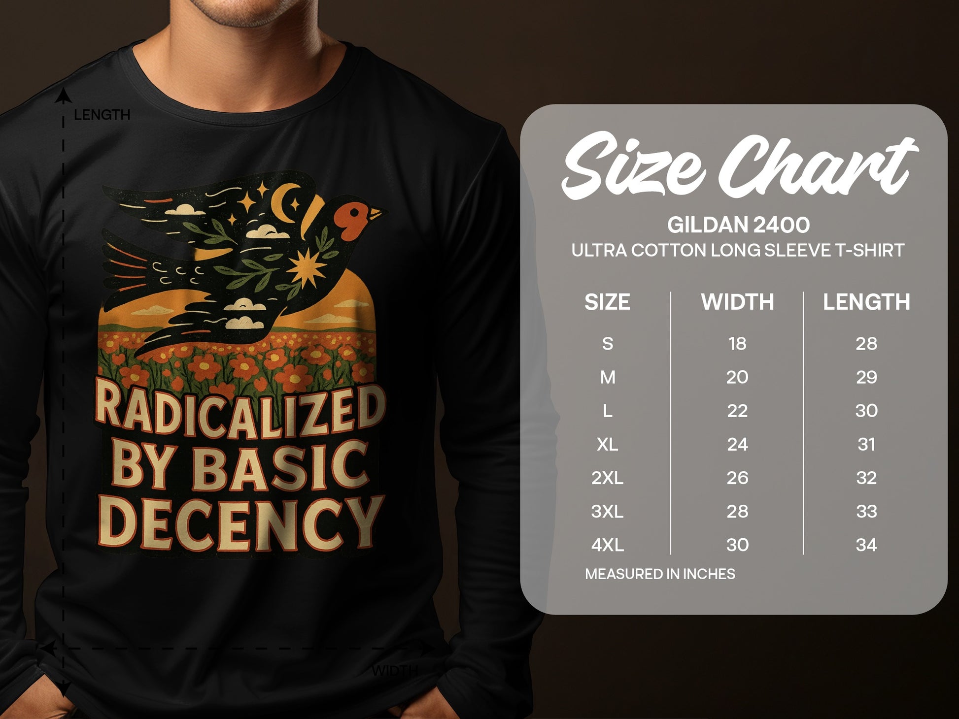 Radicalized by Basic Decency Long Sleeve T-shirt