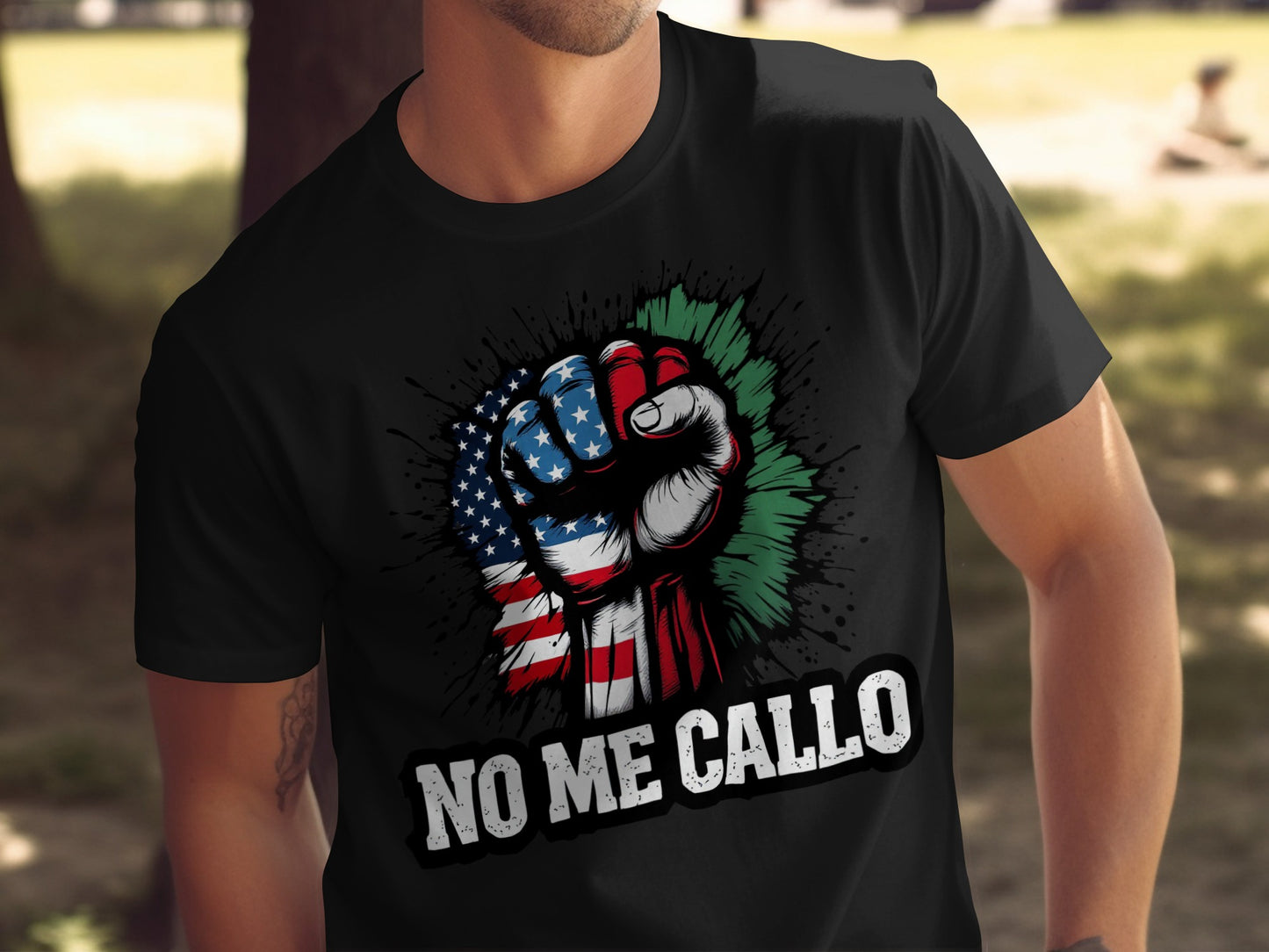 NO ME CALLO Patriotic Graphic T-shirt product