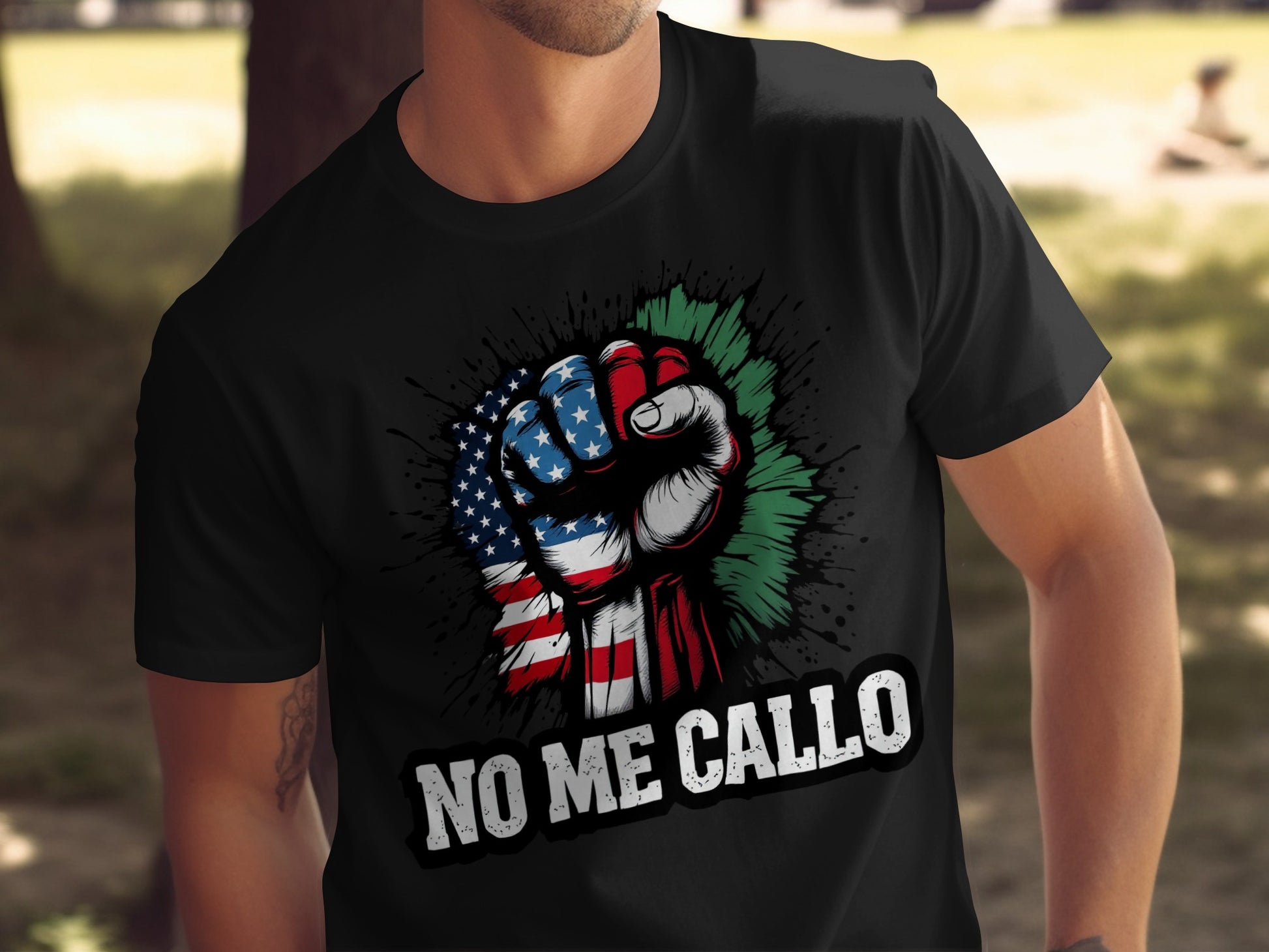 NO ME CALLO Patriotic Graphic T-shirt product