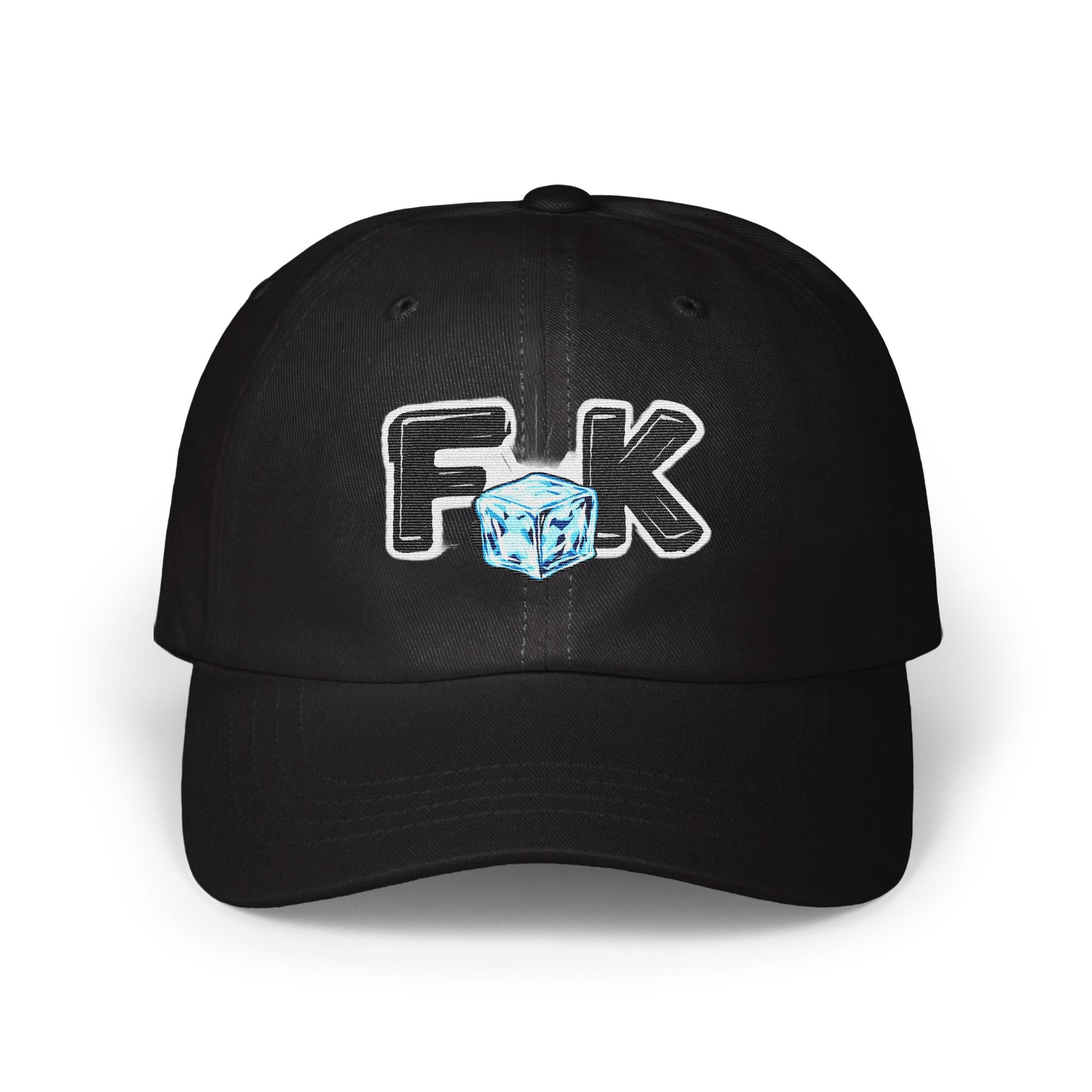 Cool Black Hat with Ice Cube Graphic Baseball Cap product
