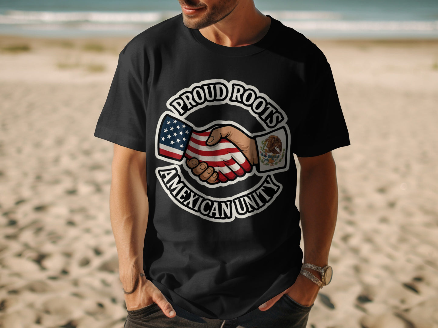 Proud Roots Mexican Unity Graphic T shirt product