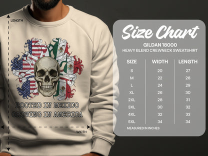 Rooted in Mexico Growing in America sweatshirt