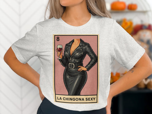 La Chingona Sexy 8 Tarot Card T-Shirt product