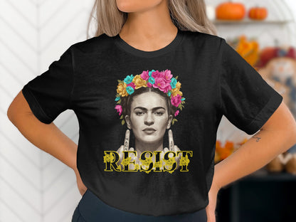 Frida Kahlo Resist Graphic Print T-shirt