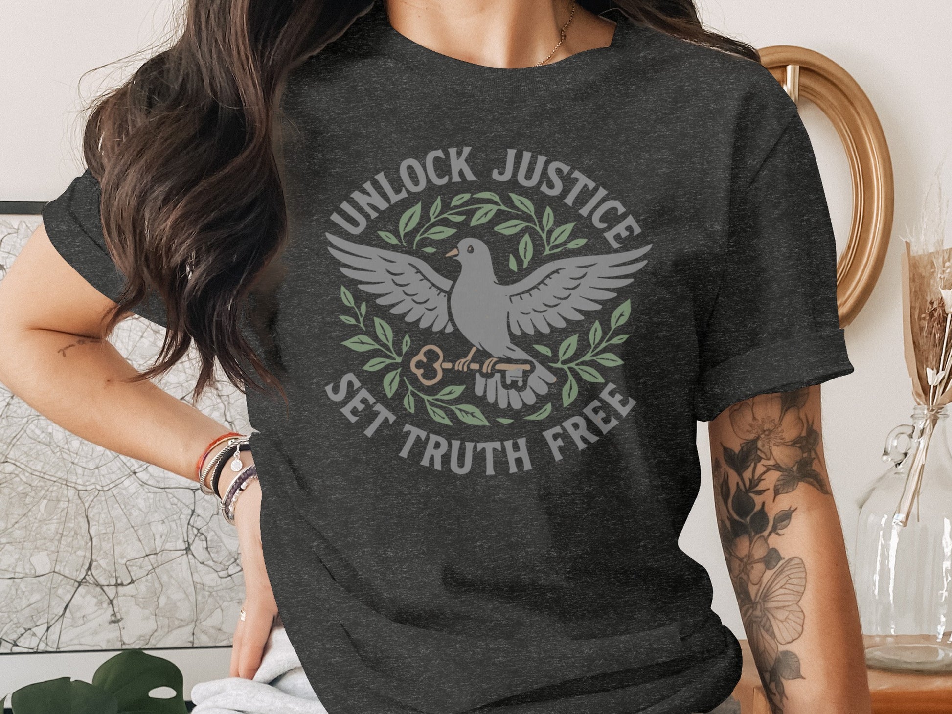 Unlock Justice Set Truth Free Graphic T-Shirt product type
