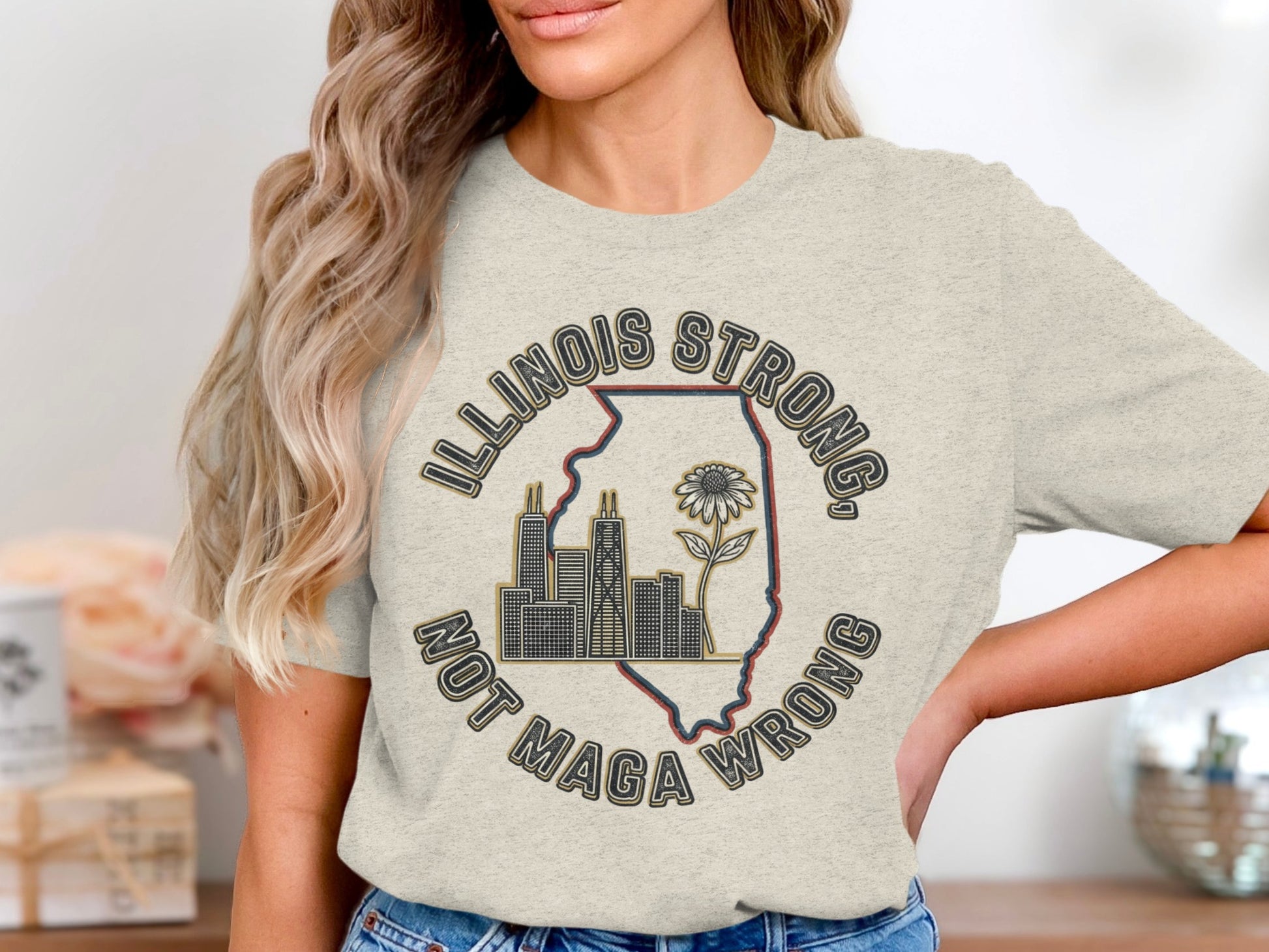 Illinois Strong Not Maga Wrong Shirt product type