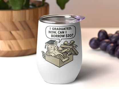 Funny Cat Graduation Gift Tumbler Product Tumbler