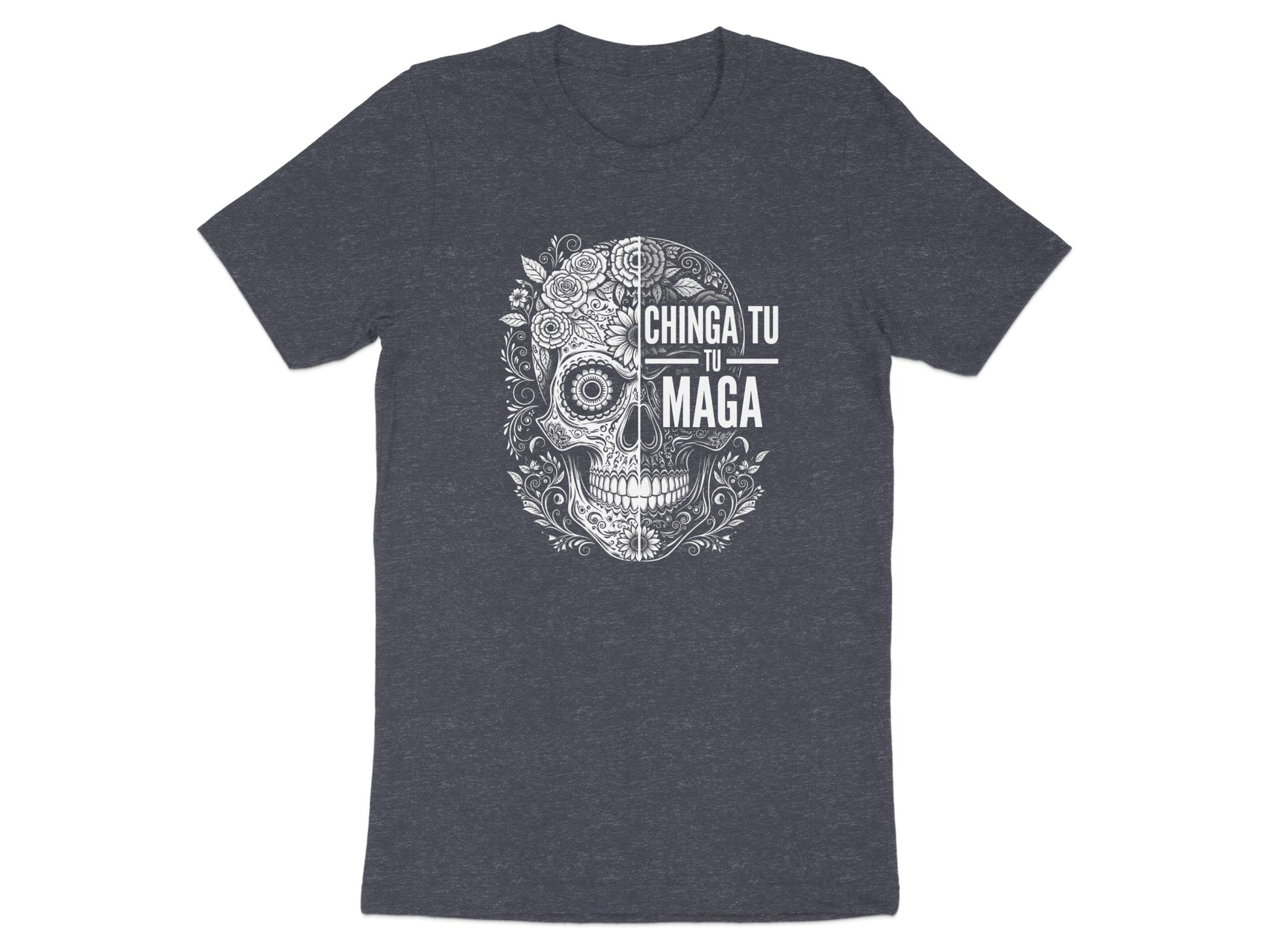 Chinga Tu Maga Skull Graphic Printed T-shirt product type