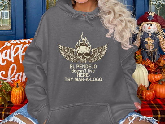 El Pendejo Doesn't Live Here Skull Hoodie product