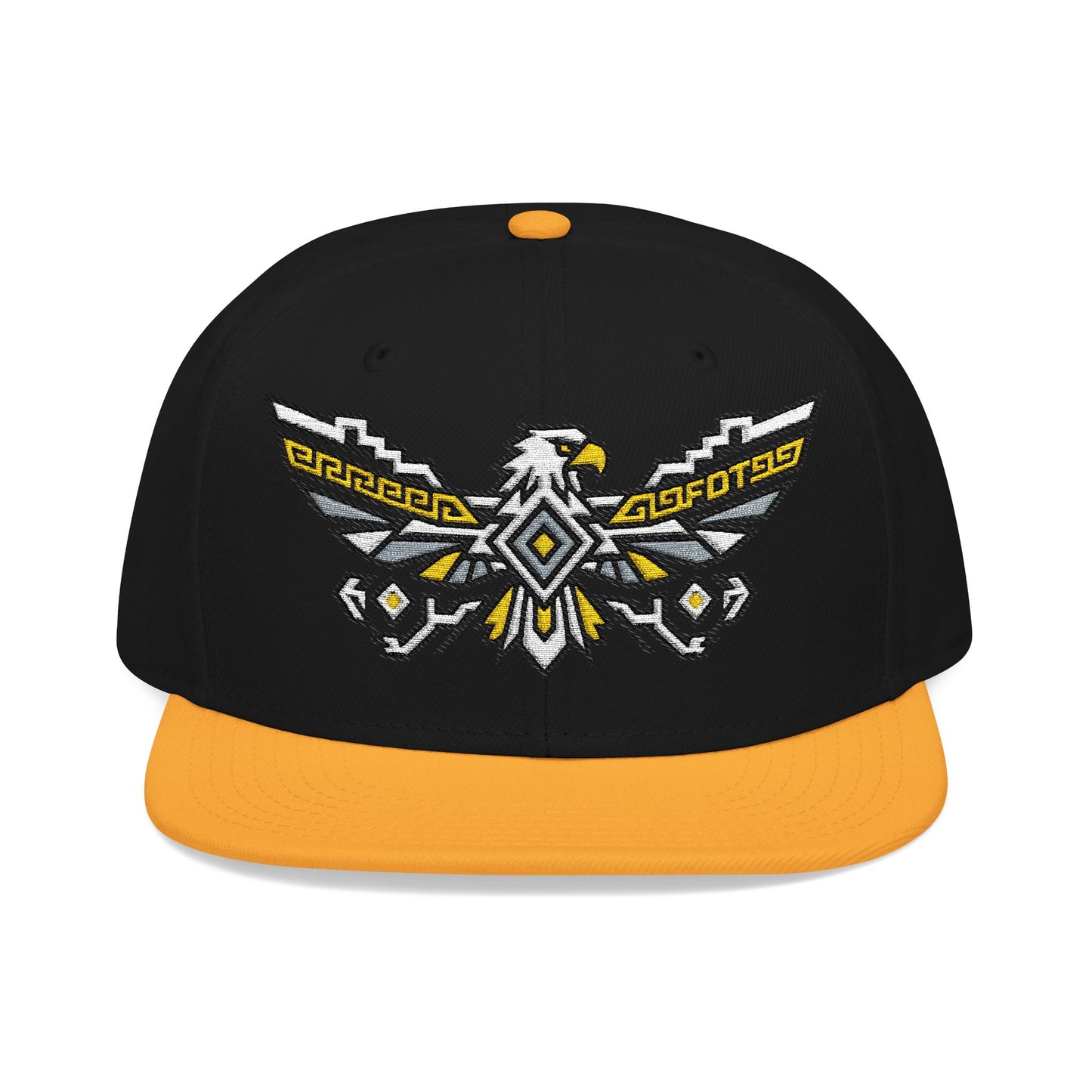 Black and orange snapback hat with embroidered eagle and text "99FDT99".