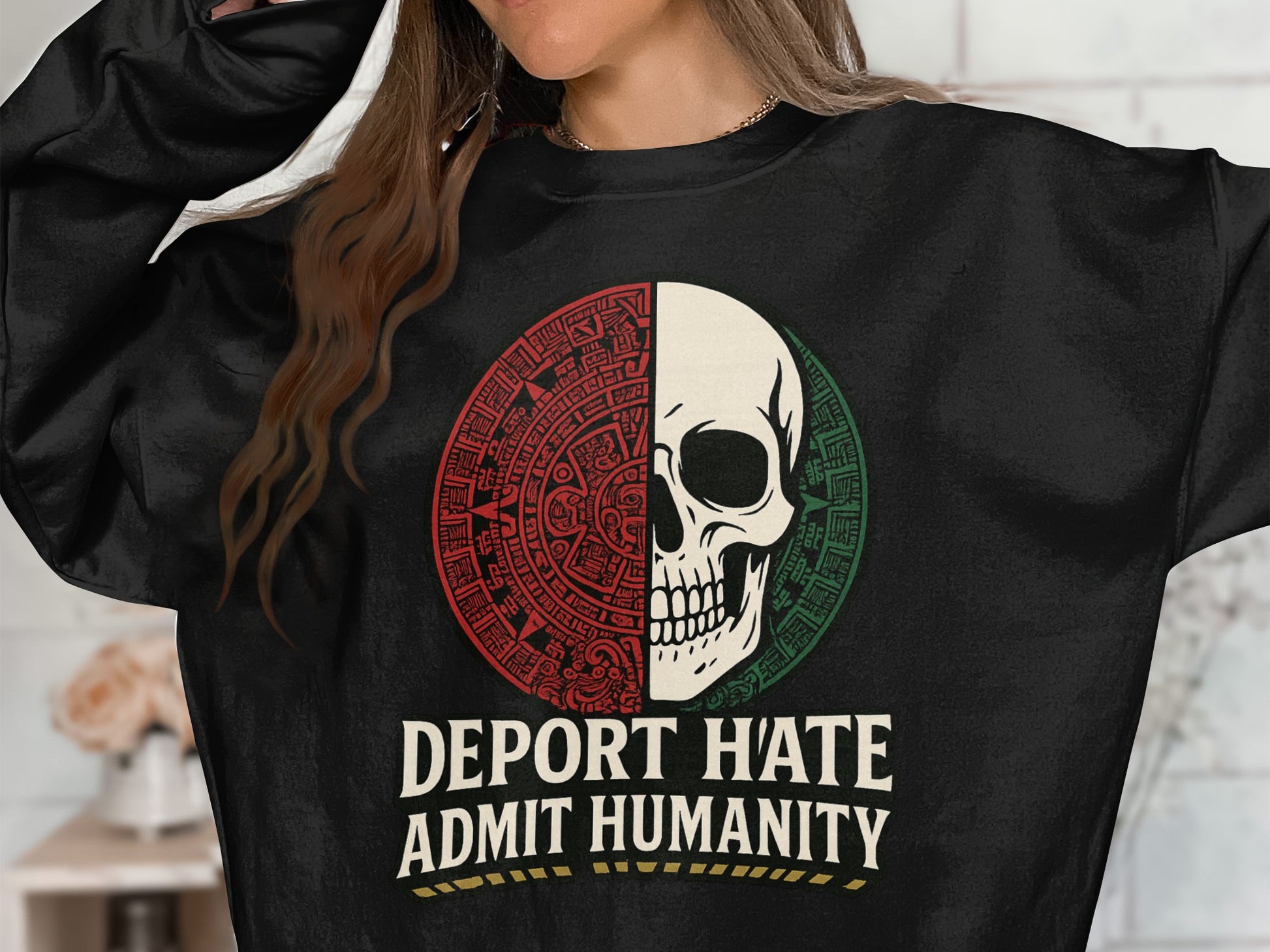 Deport Hate Admit Humanity Graphic Shirt Product