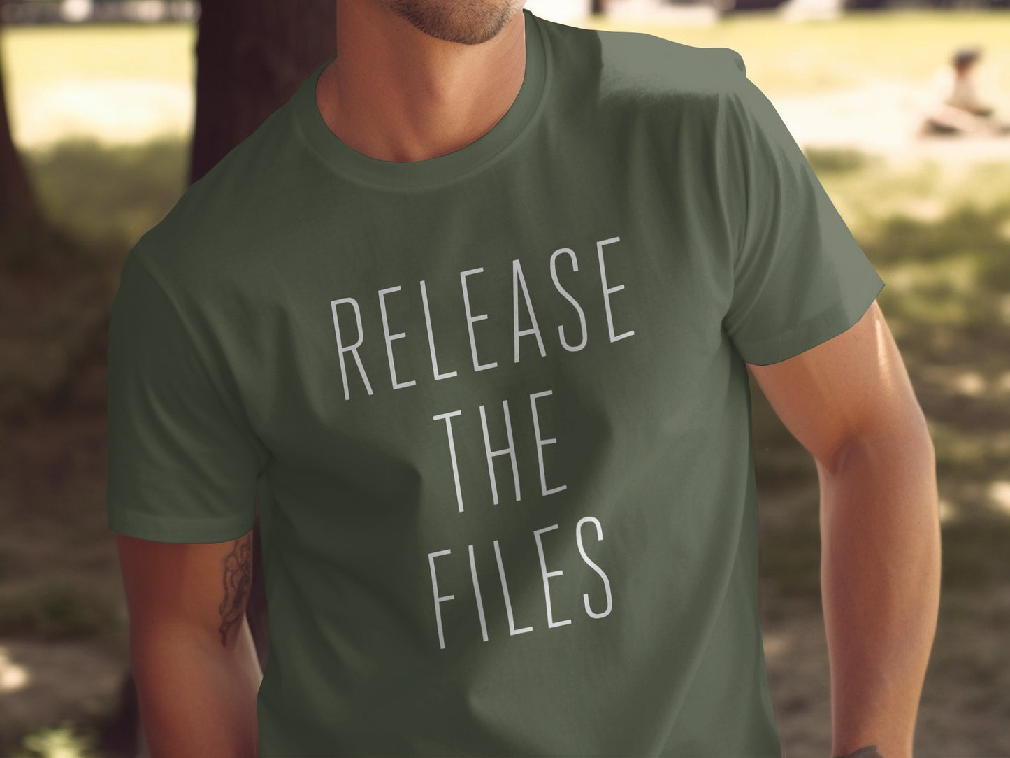 Release the Files Text Print Graphic T-Shirt product