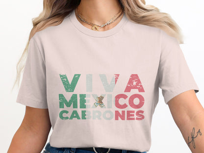 Viva Mexico Cabrones Graphic Tee Shirt product