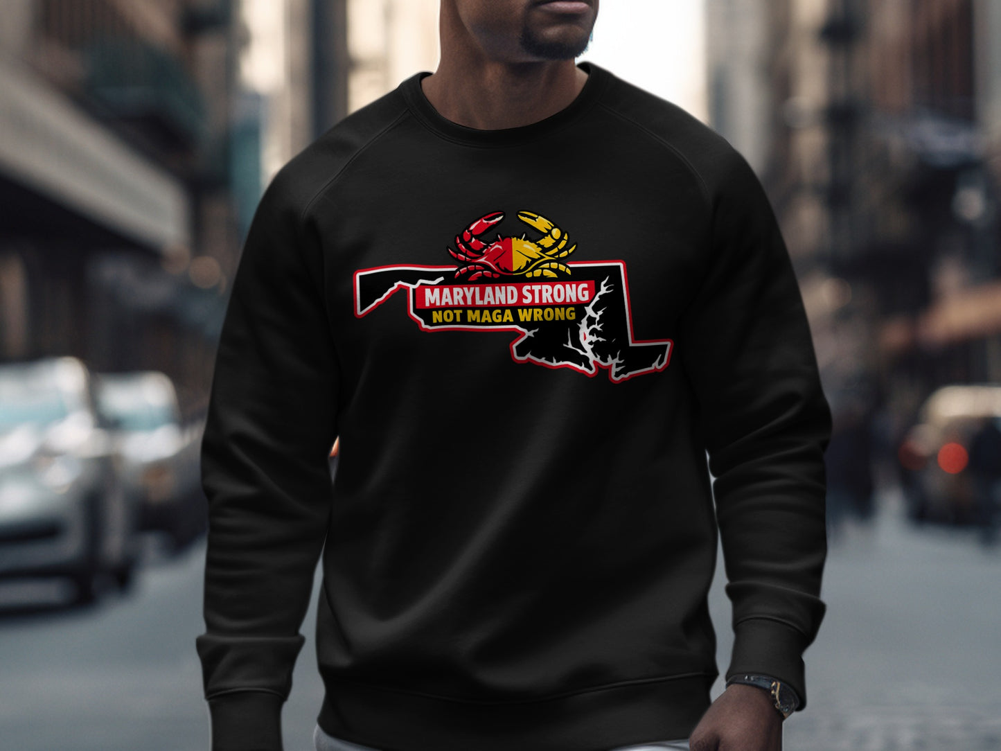 Maryland Strong Not MAGA Wrong Sweatshirt