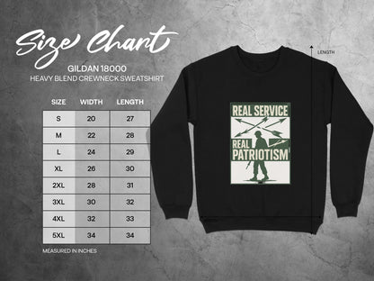 Real Service Real Patriotism Crewneck Sweatshirt product
