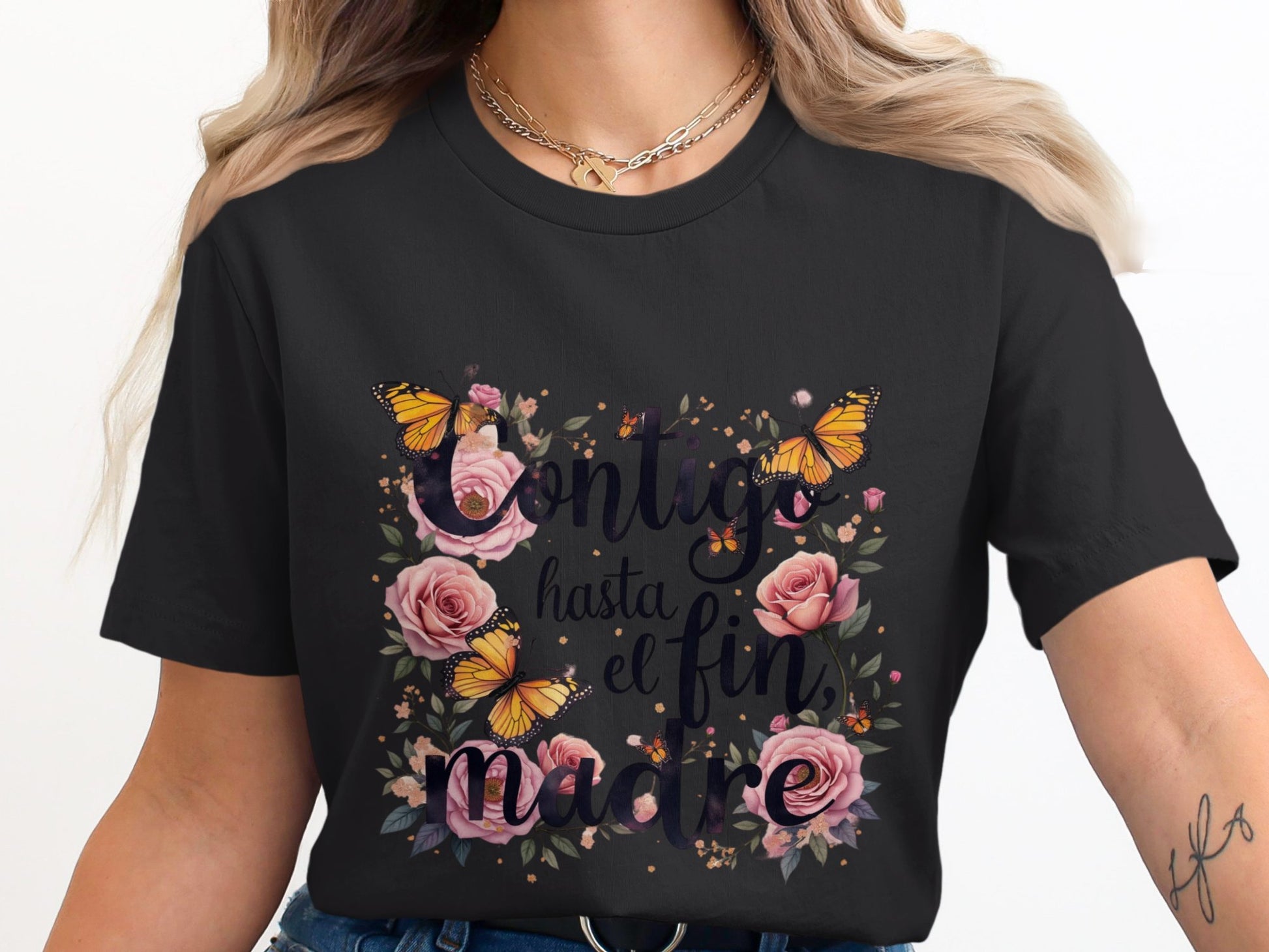 Contigo Hasta el Fin Madre Floral T-shirt product