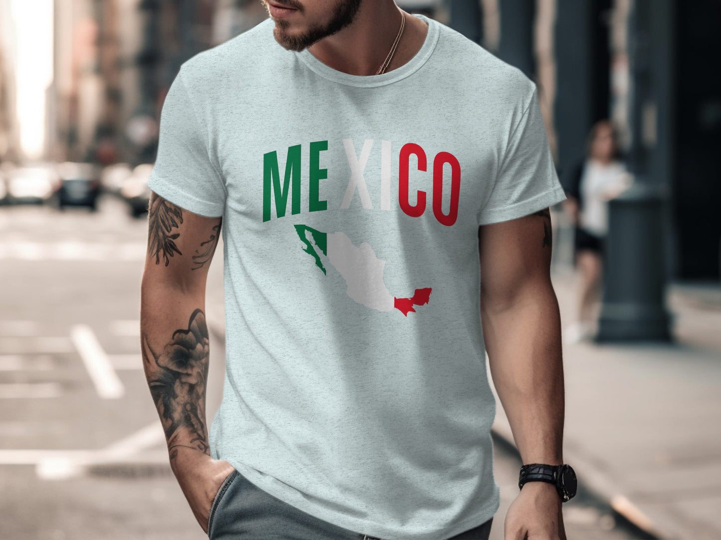 Mexico Map Design Typographic T-Shirt product