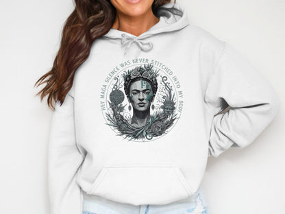 Frida Kahlo Hey Maga Silence Never Stitched Into My Body