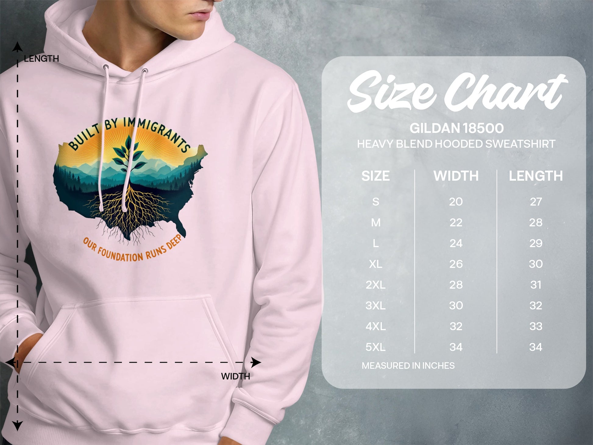 Built by Immigrants Hooded Sweatshirt product type
