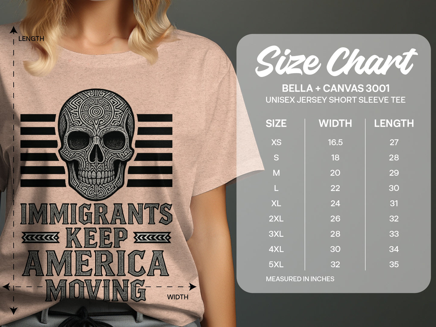 Immigrants Keep America Moving unisex jersey tee
