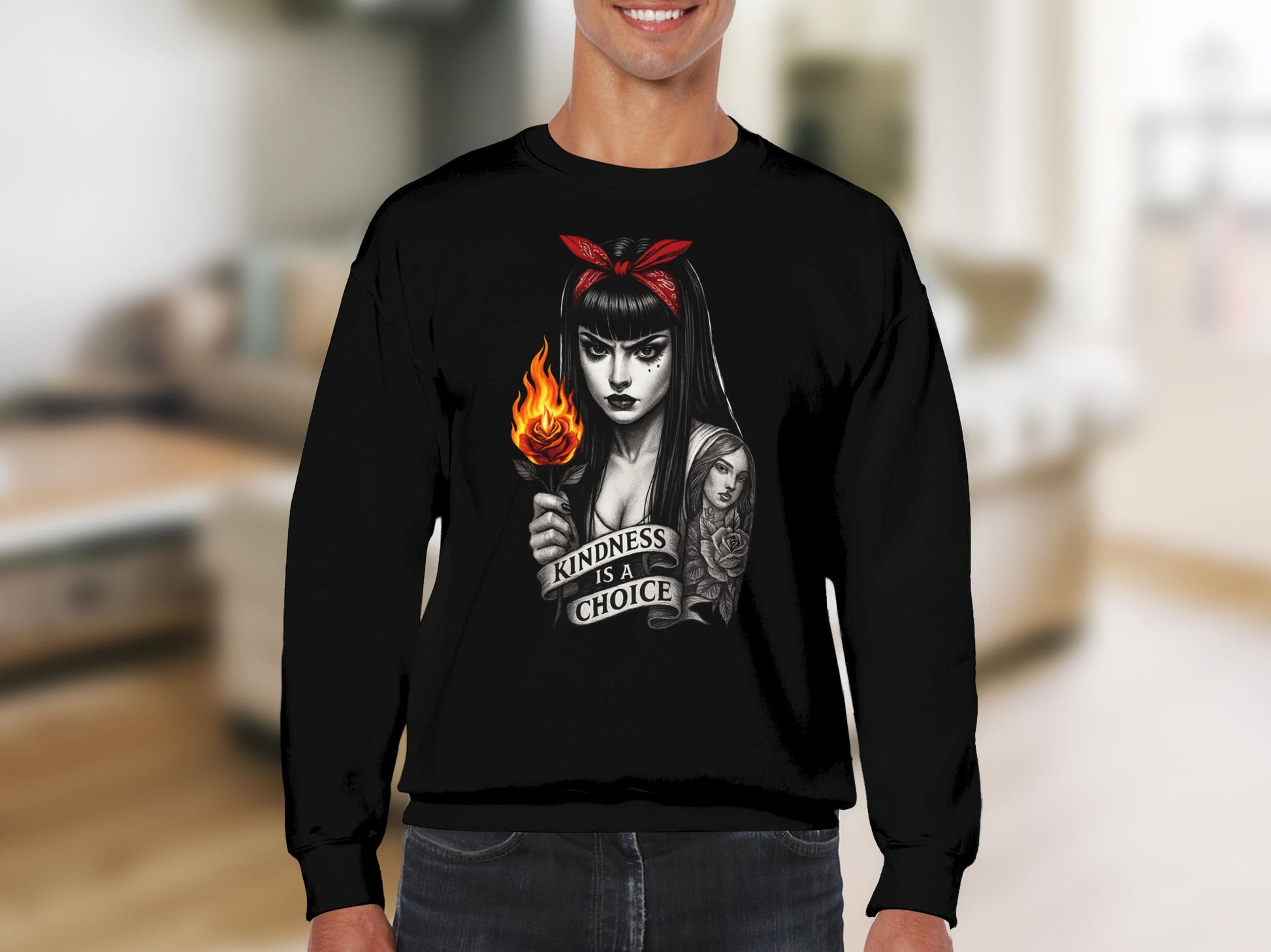Bold Statement Kindness Is A Choice Graphic Sweatshirt product