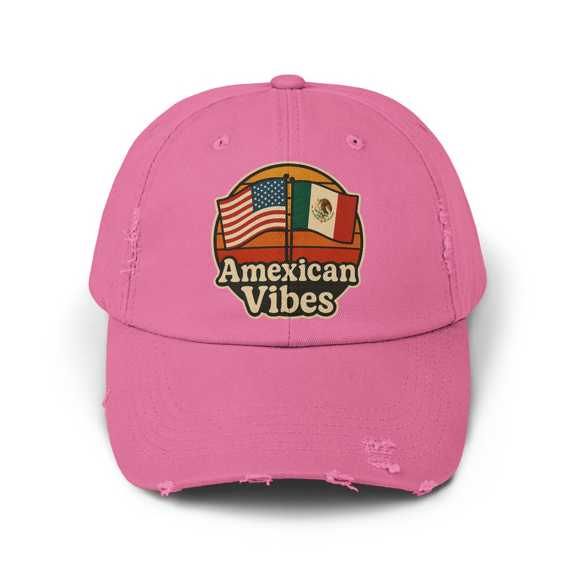 American Mexican Vibes Distressed Pink Cap product type