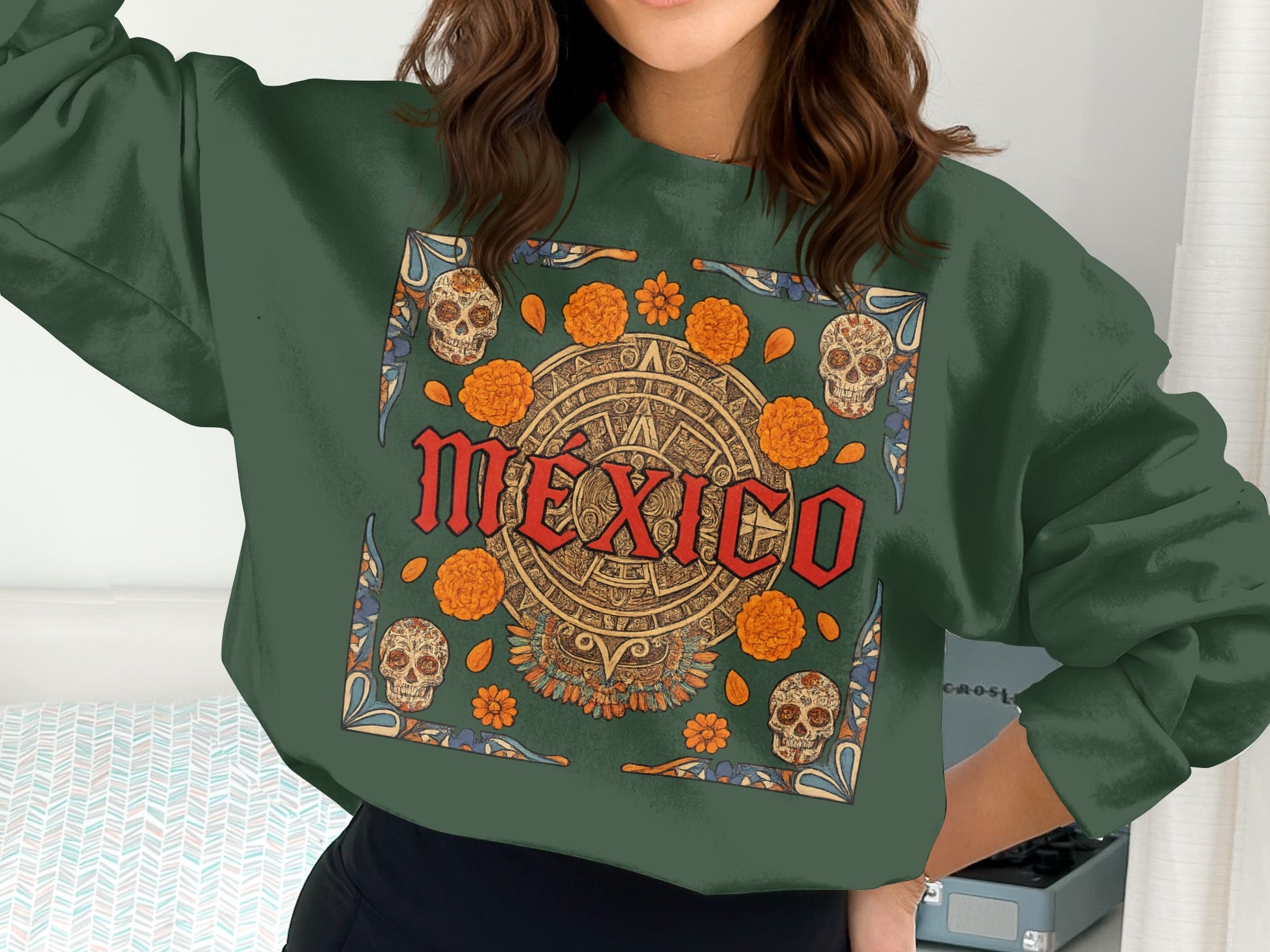 Mexico Aztec Calendar Artwork Sweatshirt Product