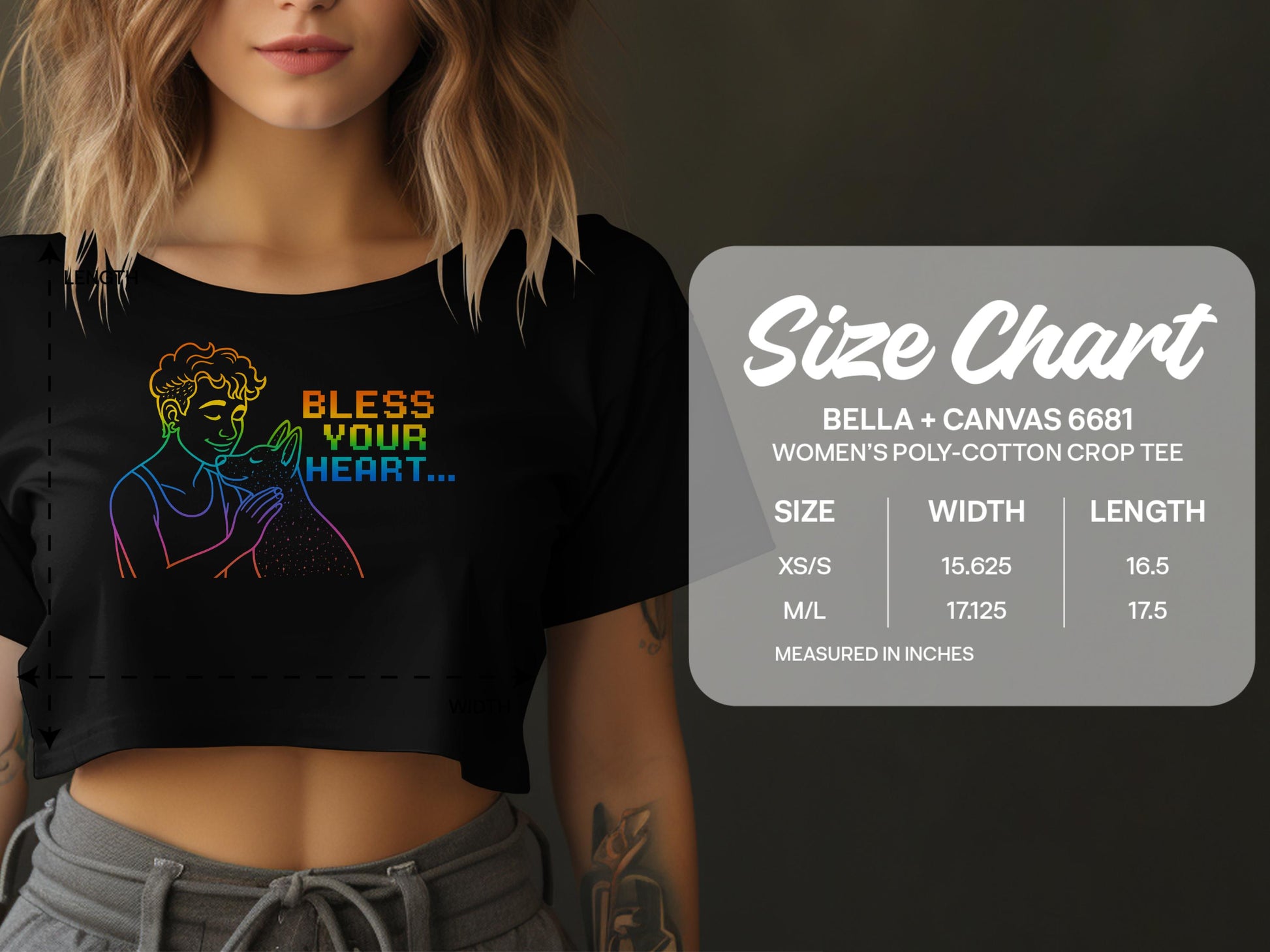 Bless Your Heart Women's Crop Tee product type