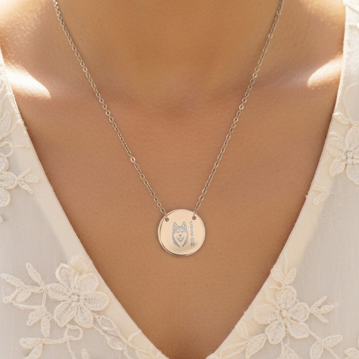 Custom Dog Design Personalized Necklace Product Gift Idea