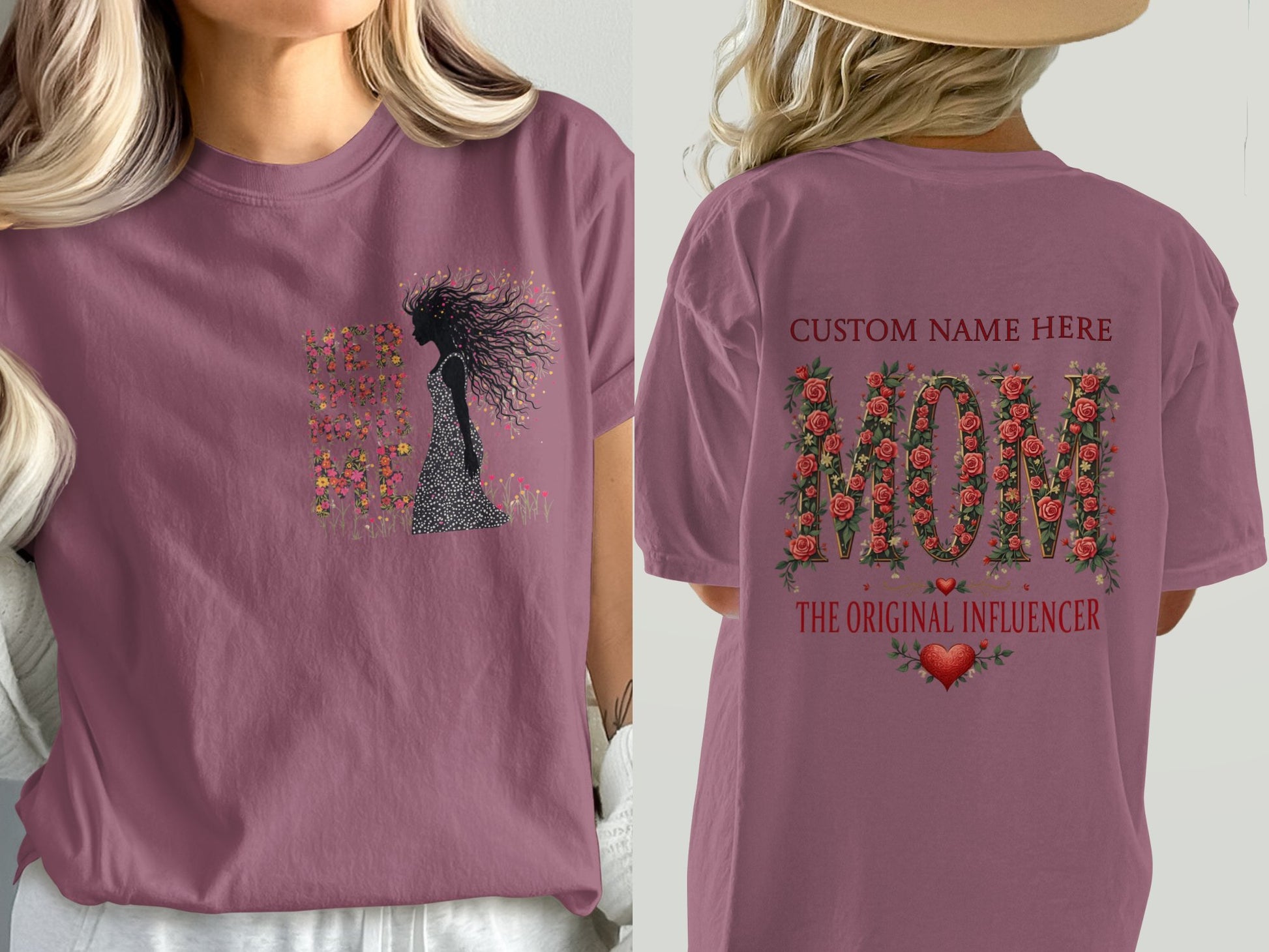 Custom Name Mom The Original Influencer T-shirt product type