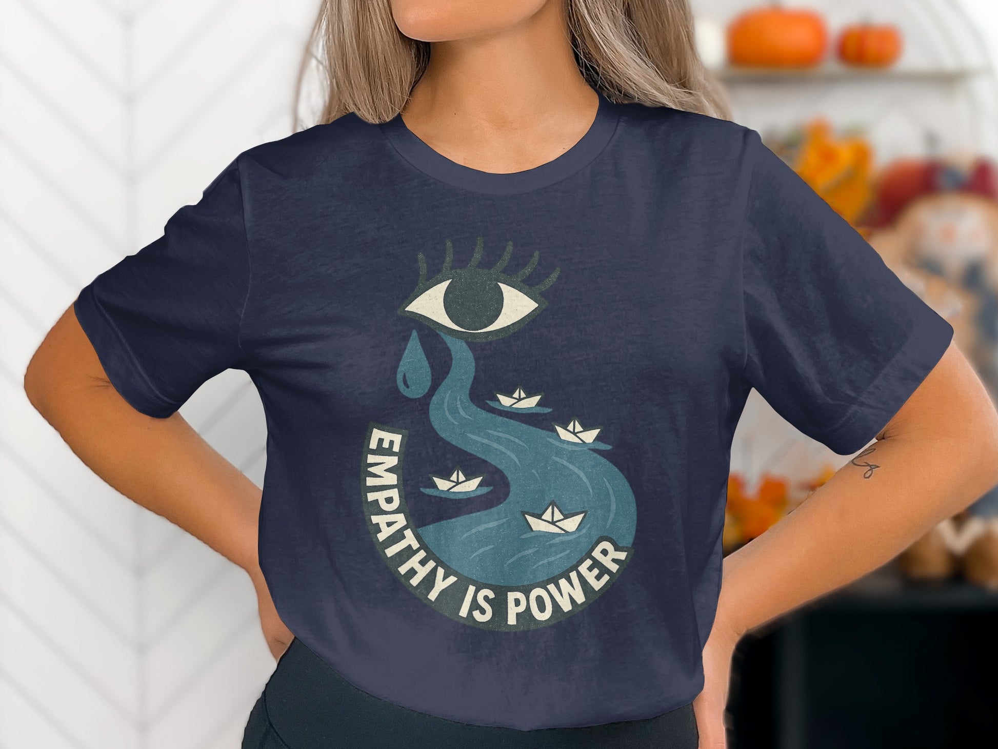 Empathy is Power Symbol Eye River T-Shirt product