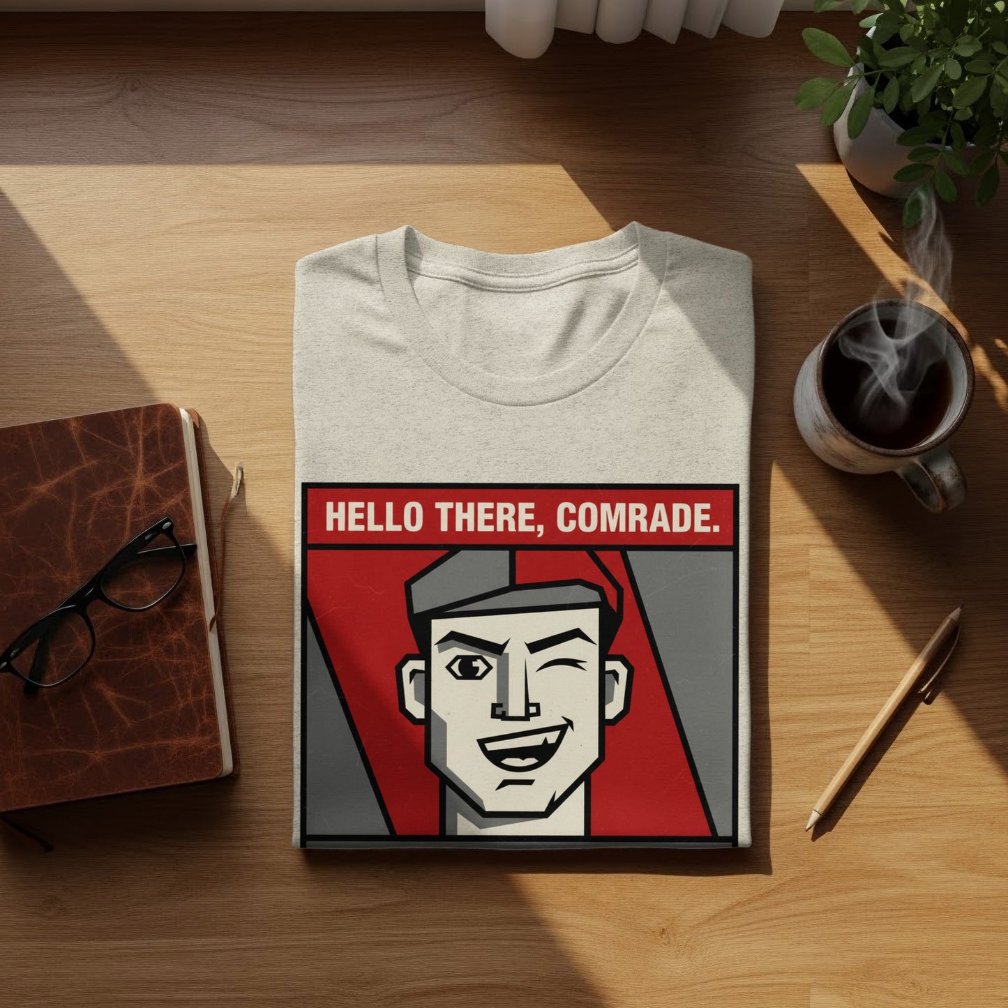 Hello There Comrade Graphic Tee Shirt