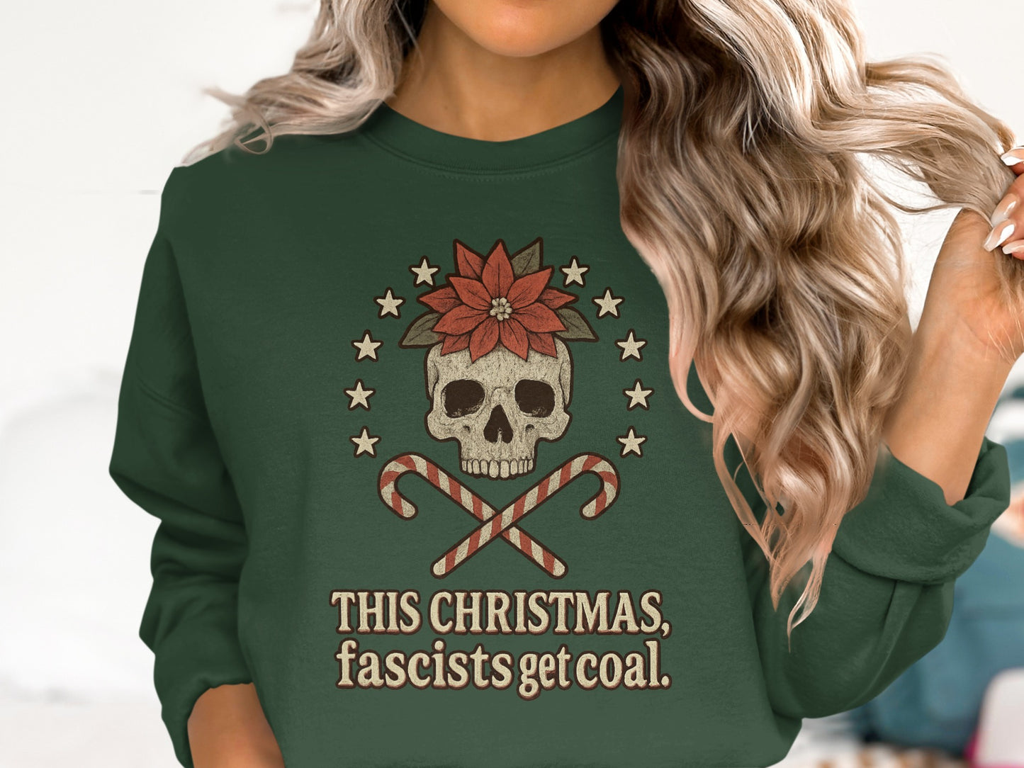 This Christmas Fascists Get Coal Sweatshirt