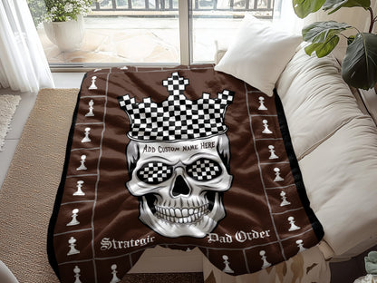 Strategic Dad Order Chess Design Blanket product