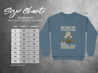 We Rise By Lifting Others Patriotic Sweatshirt product