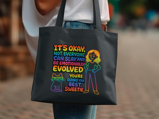 Colorful Motivational Tote Bag with Unique Product Type