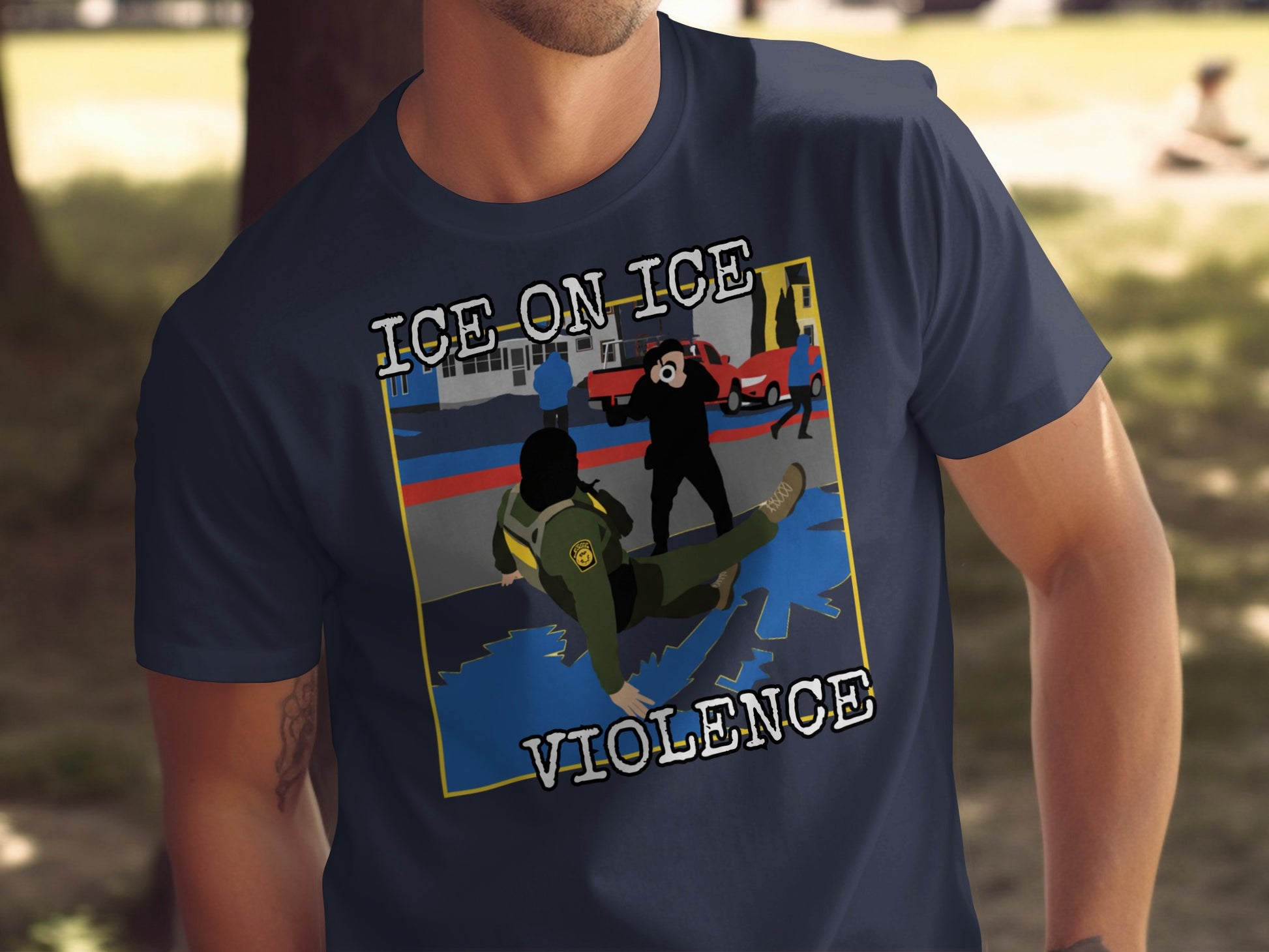 Ice On Ice Violence Graphic T-Shirt