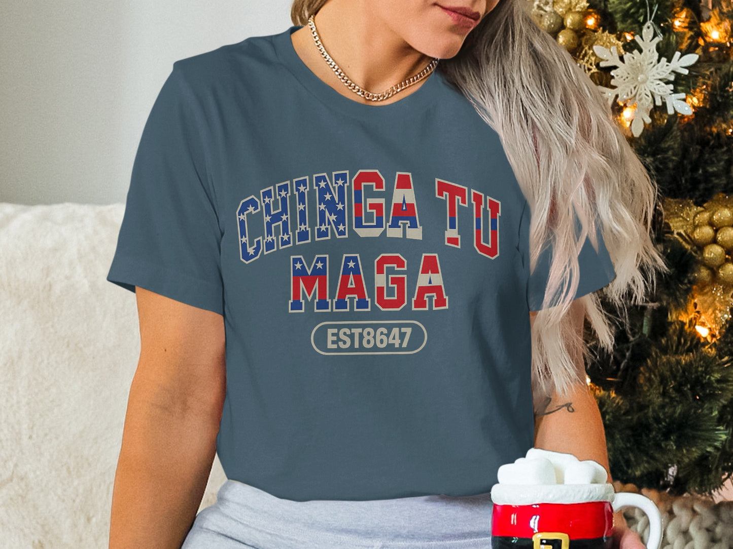 Chinga Tu Maga EST8647 Graphic Tee Shirt
