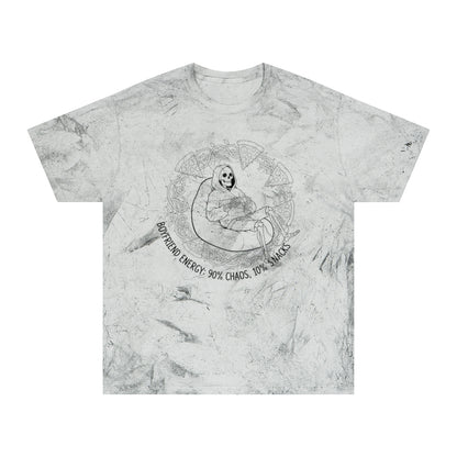Boyfriend Energy 90% Chaos 10% Snacks T-shirt