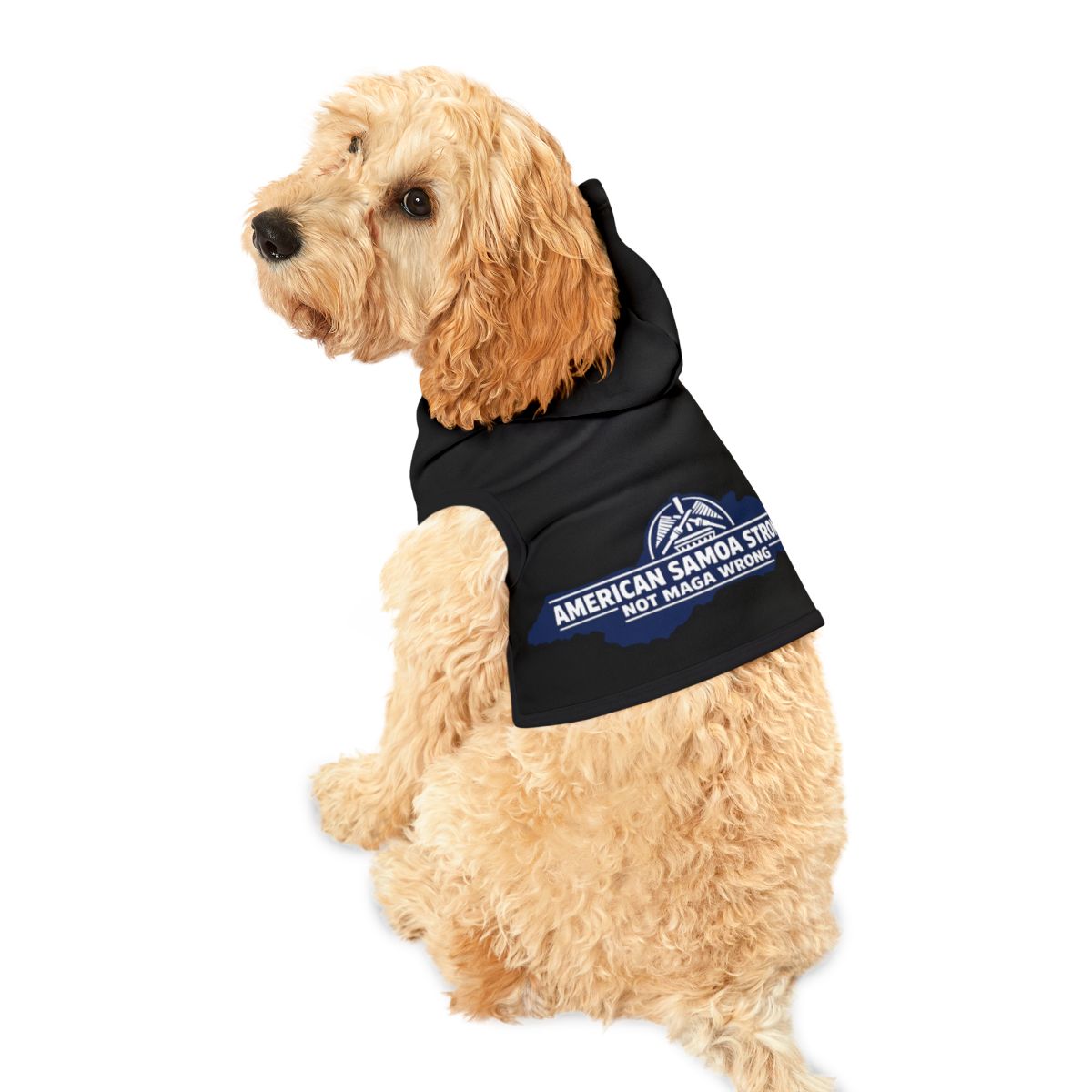 American Samoa Strong Not Maga Wrong Dog Hoodie