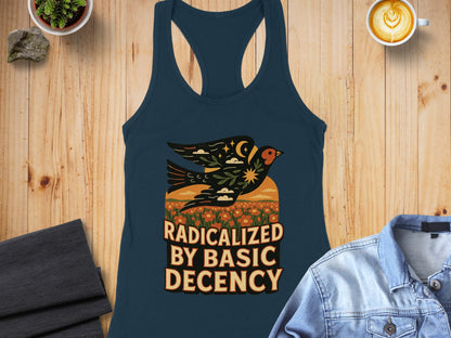 Radicalized by Basic Decency Women's Tank Top