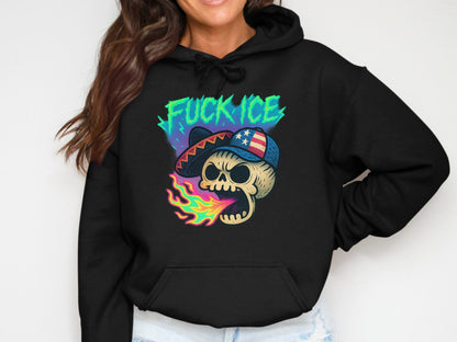 Skull with Flame Graphic Hoodie product type