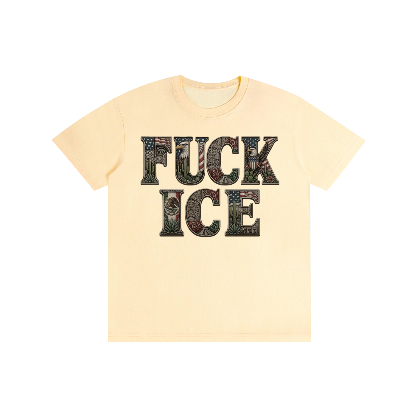 FUCK ICE with FDT Subtle The Perfect Tee; LOUDNESS Needed Now!! Pure Cotton Unisex T-Shirt
