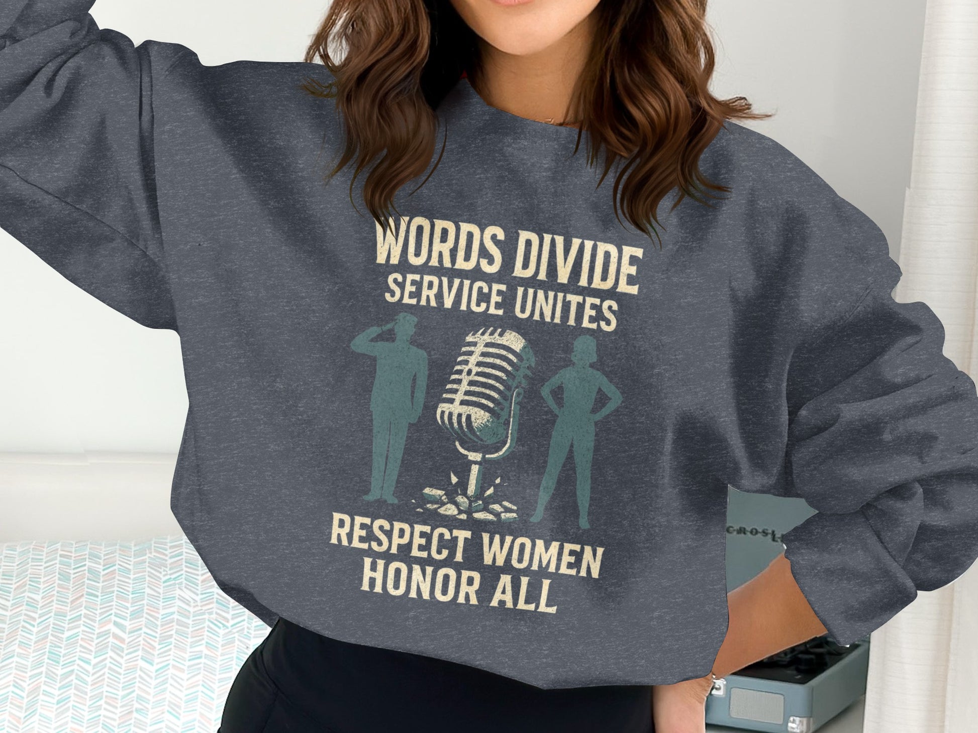 Words Divide Service Unites Respect Women Honor All product type