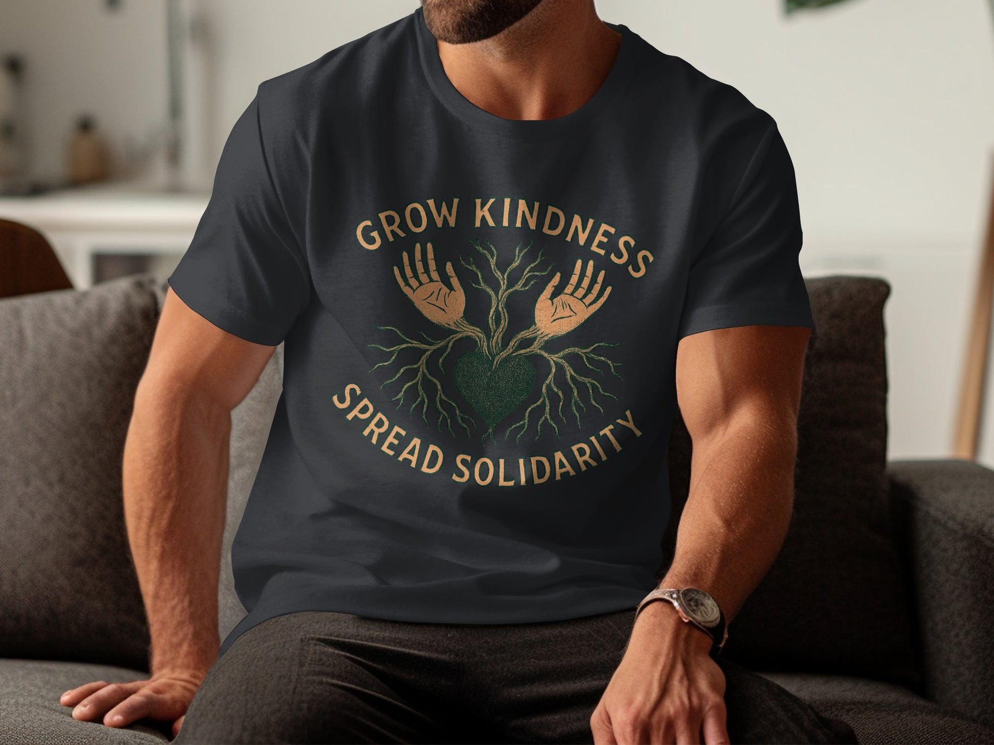 Grow Kindness Spread Solidarity Graphic T-shirt product